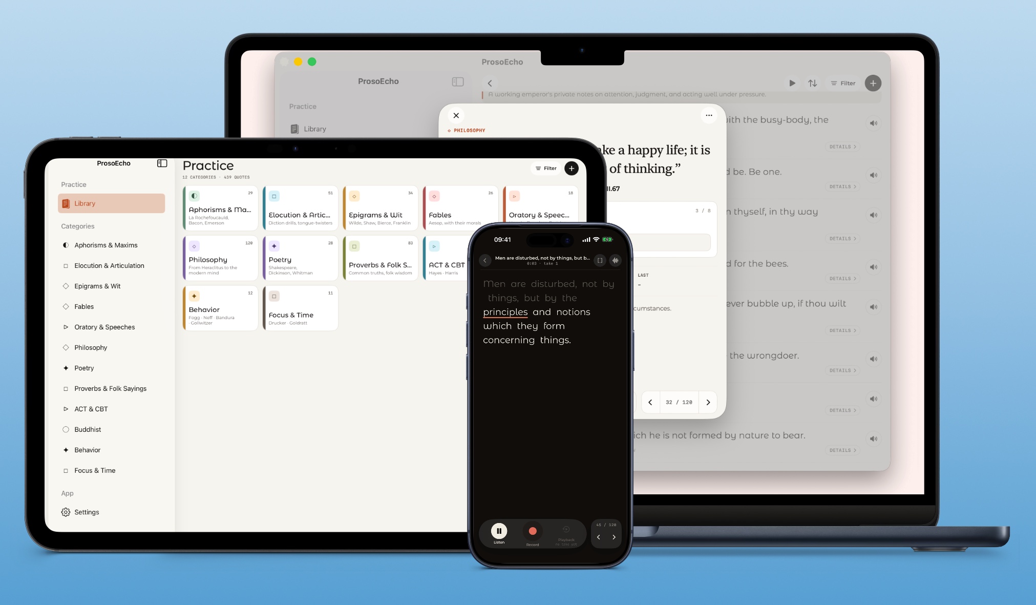 ProsoEcho screenshots